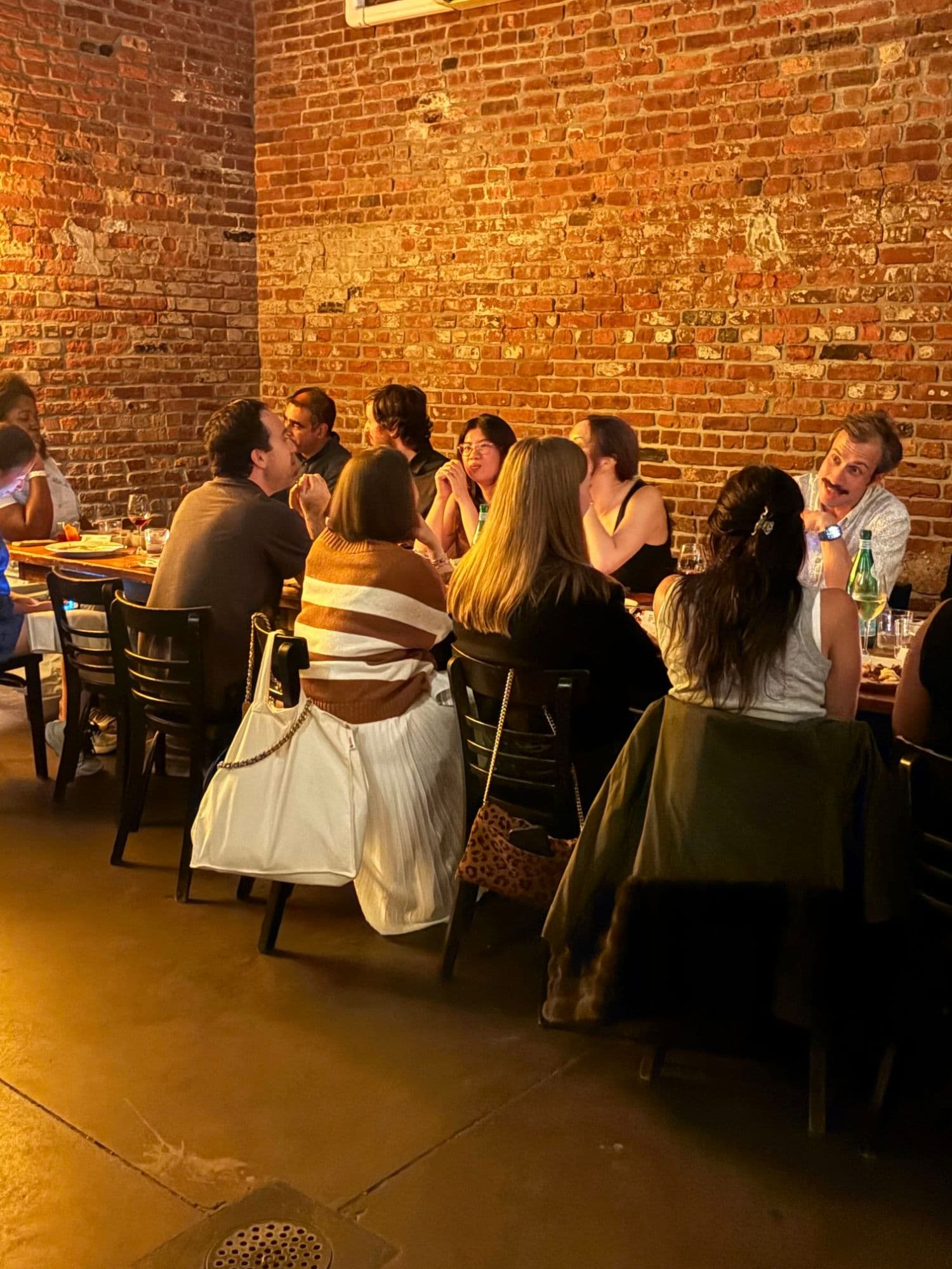Guests gathered for dinner at a Chord community event